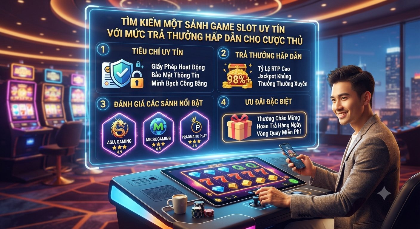 một sảnh game slot uy tín với mức trả thưởng hấp dẫn
